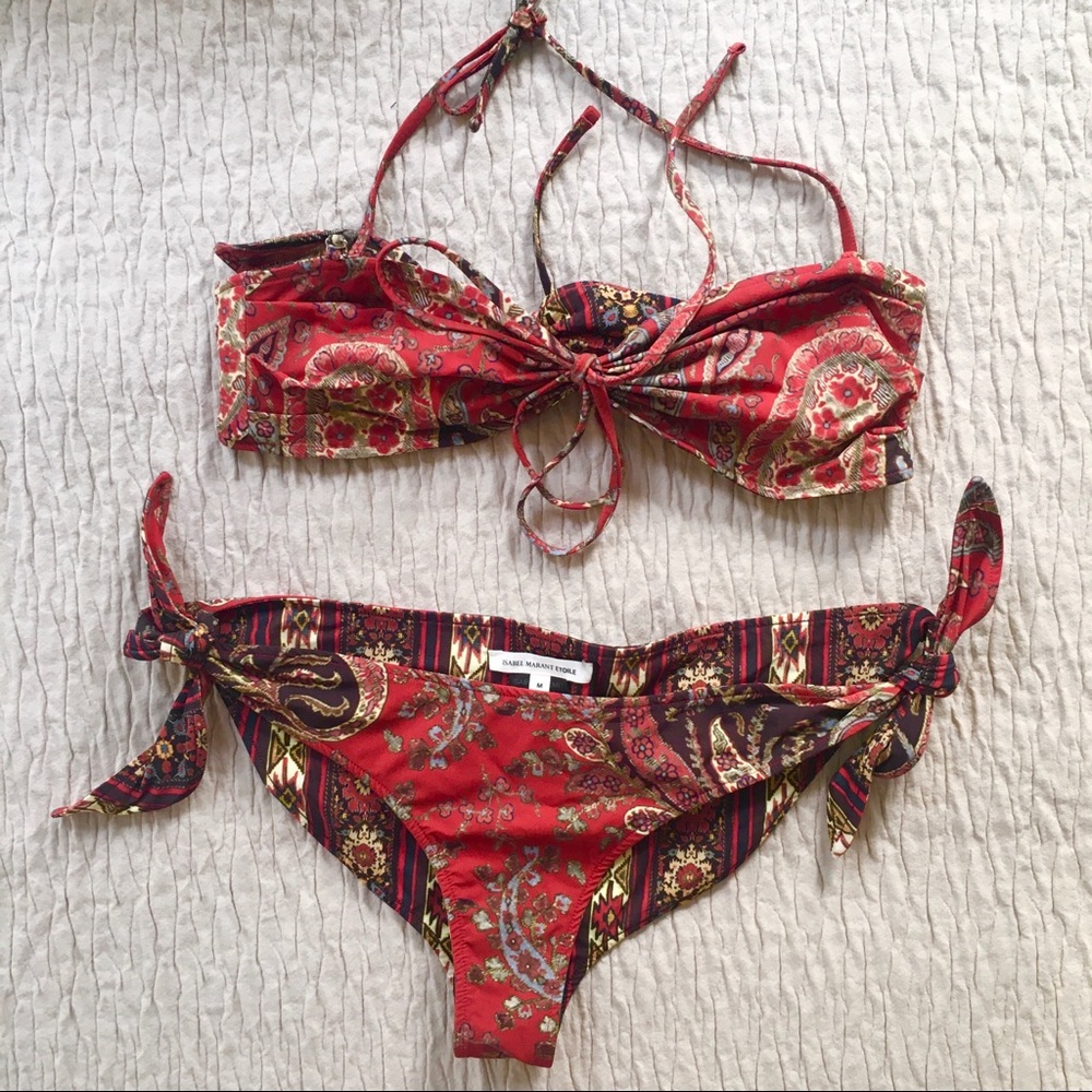 New Isabel Marant Etoile Sukie paisley bikini